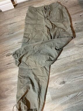 NOBO Olive Green Women's Cargo Jogger Pants